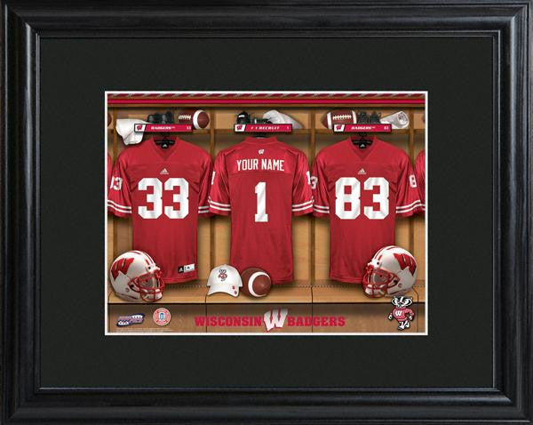 Wisconsin Badgers Football Locker Room Print