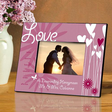 Love Hearts and Flowers Picture Frame