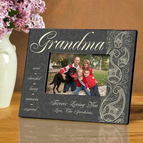 Grandma Pretty Paisley Picture Frame