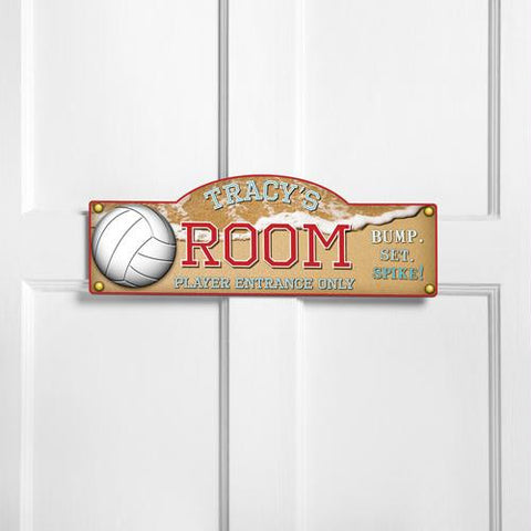 Personalized Beach Volleyball Kid's Room Sign