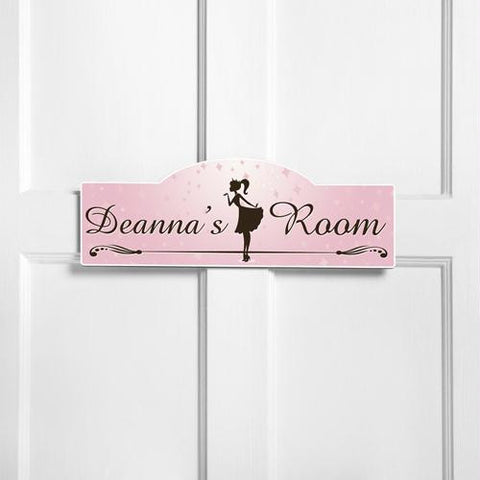 Personalized Girly Girl Kid's Room Sign