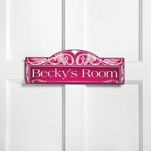 Personalized Glitz and Glamour Kid's Room Sign