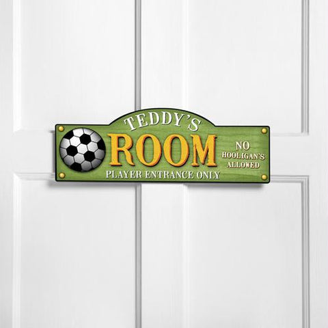 Personalized Kick It Up Kid's Room Sign