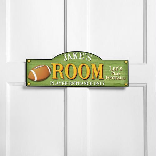 Personalized Touchdown Kid's Room Sign