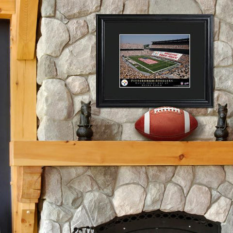 Personalized NFL Stadium Print with Wood Frame