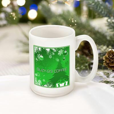 Green Holiday Surprises Coffee Mug