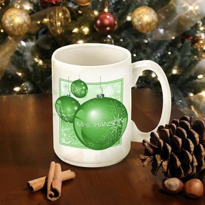 Green Ornament Coffee Mug