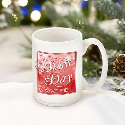 Red Snow Day Coffee Mug