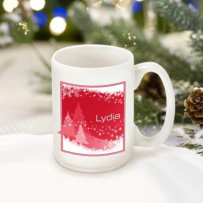 Red Snowscapes Coffee Mug