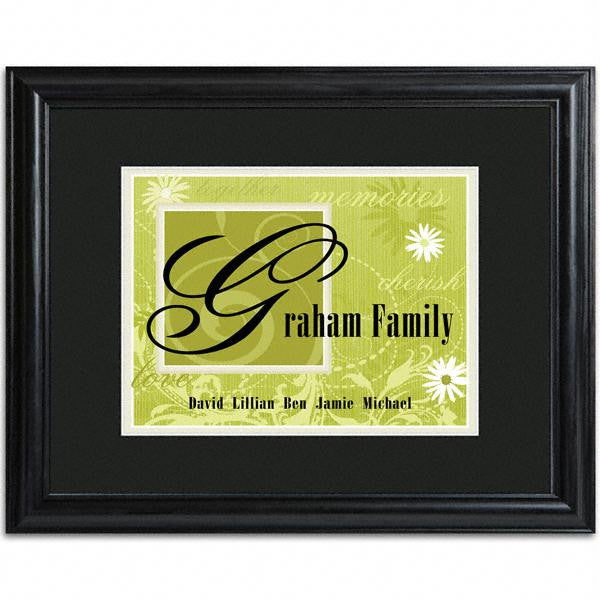 Garden Green Family Name Sign