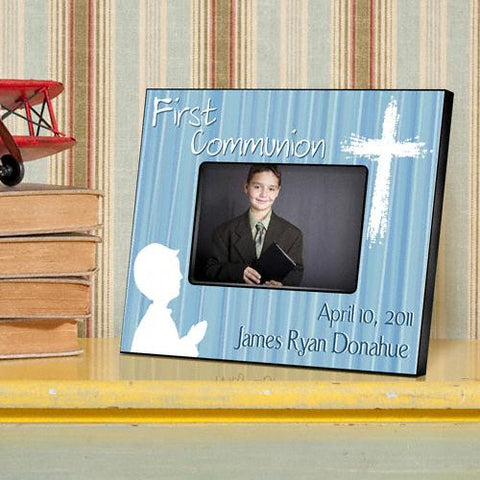 Hear My Prayer - Blue First Communion Picture Frames