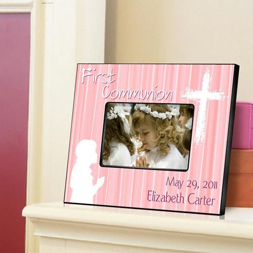 Hear My Prayer - Pink First Communion Picture Frames