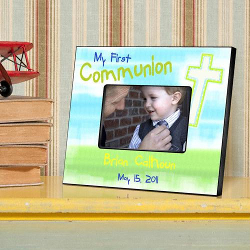 The Light of God - Blue First Communion Picture Frames