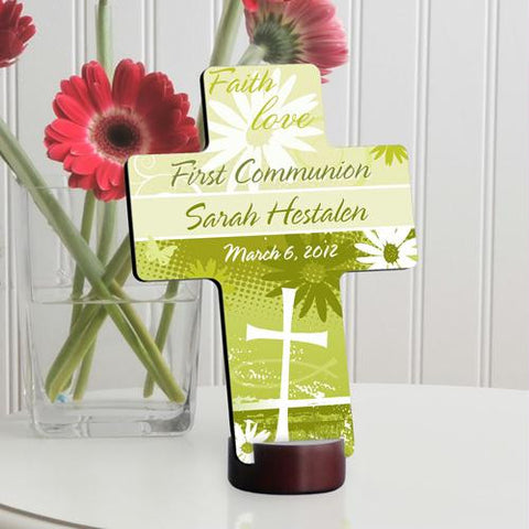 Delicate Daisy First Communion Cross