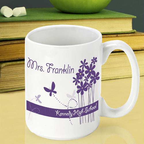 Bloomin' Butterfly Teacher Coffee Mug