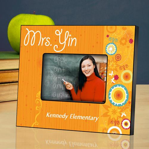 Sunshine & Flowers Teacher Picture Frame