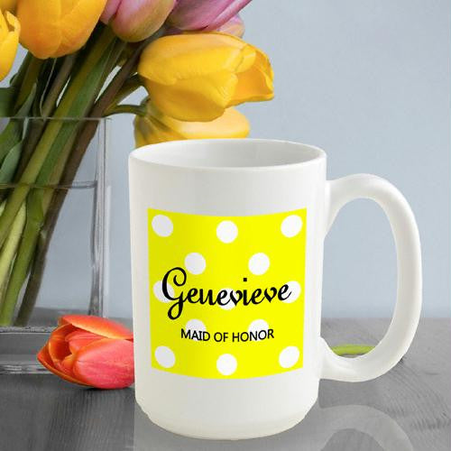 Bananas Polka Dot Coffee Mug