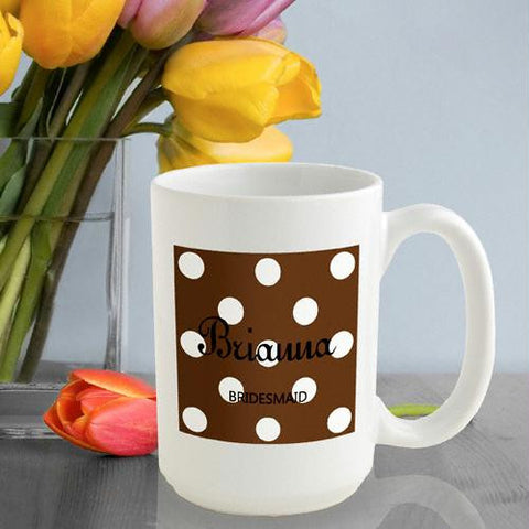 Cocoa Polka Dot Coffee Mug