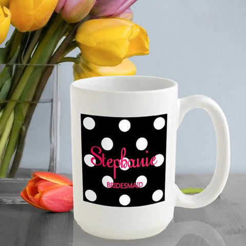 Onyx Polka Dot Coffee Mug