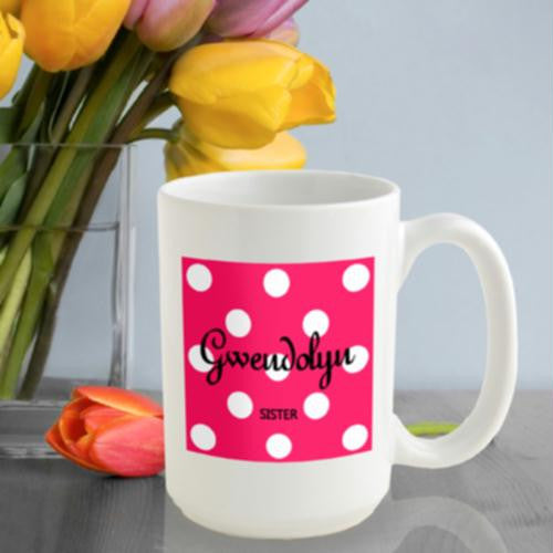 Tutti Frutti Polka Dot Coffee Mug