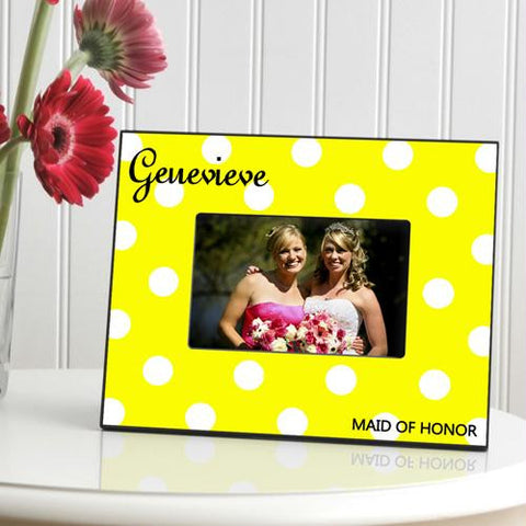 Bananas Polka Dot Picture Frame