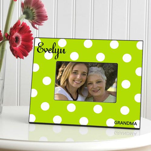 Green Apple Polka Dot Picture Frame