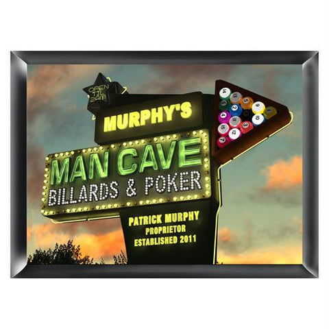 Personalized Marquee Man Cave Traditional Sign