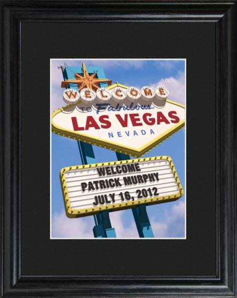 Personalized Daytime Vegas Framed Print