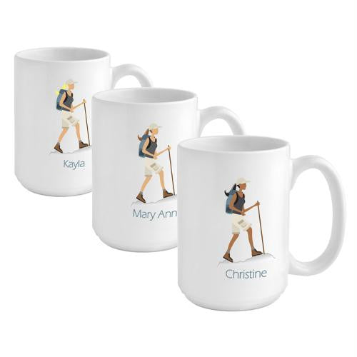 "Go-Girl" Hiker Coffee Mug