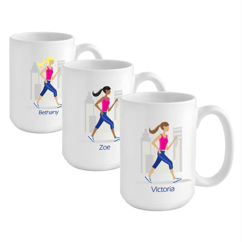 "Go-Girl" Runner Coffee Mug