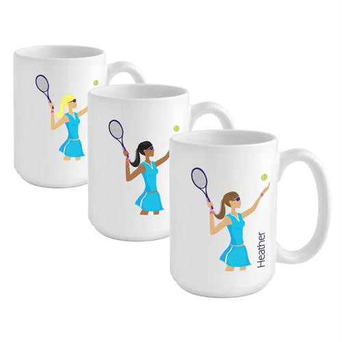 "Go-Girl" Tennis Coffee Mug