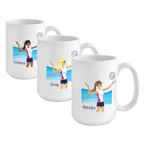 "Go-Girl" Volleyball Coffee Mug