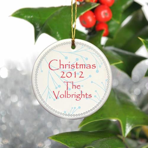 Personalized Simply Natural Ornaments