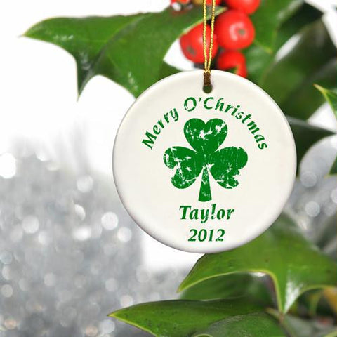 Christmas and Clover Ornament