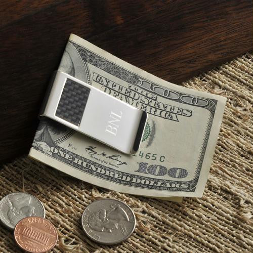 Personalized Carbon Fiber Money Clip