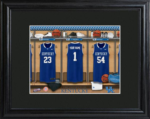 Kentucky Wildcats College Basketball Locker Room Print