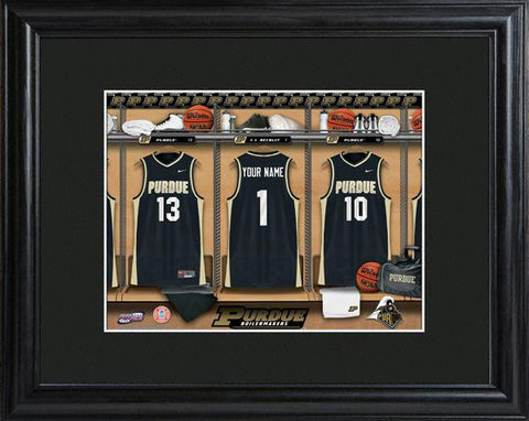 Purdue Boilermakers College Basketball Locker Room Print