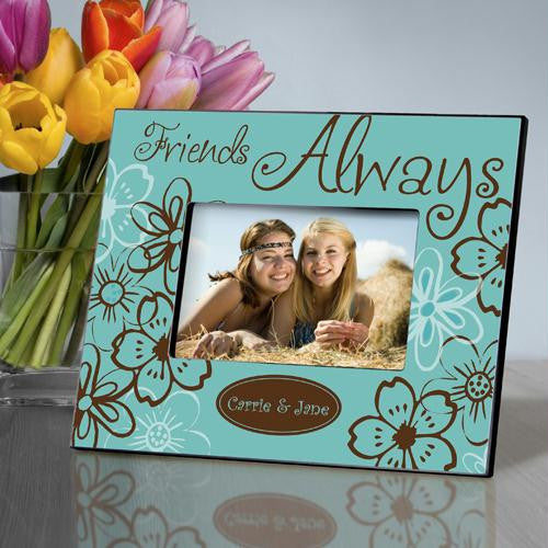 Personalized Trendy Turquoise Everlasting Friends Picture Frame