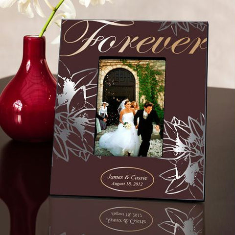 Personalized Silver and Gold Forever Picture Frame