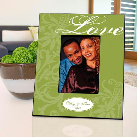 Personalized Green Love Picture Frame