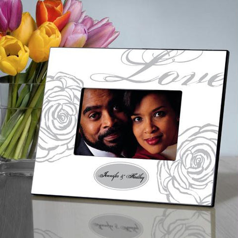 Personalized White Love Picture Frame