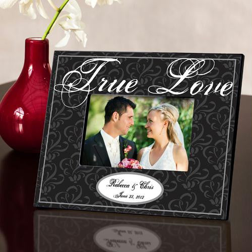 Personalized Black True Love Picture Frame