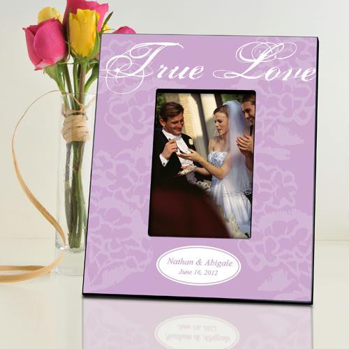 Personalized Lavender True Love Picture Frame