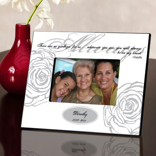 Personalized White Always Memorial Picture Frame