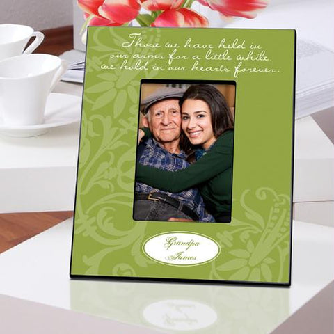 Personalized Green In Our Hearts Memorial Picture Frame