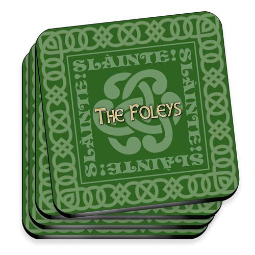 Celtic Green Family Coaster Set