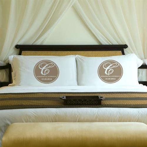 Personalized Bliss Couples Pillow Case Sets