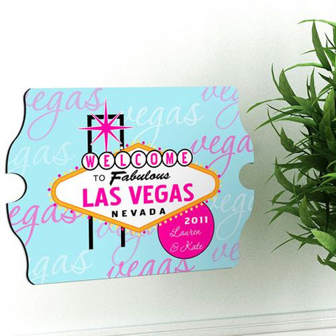 Blue Vegas Vintage Sign