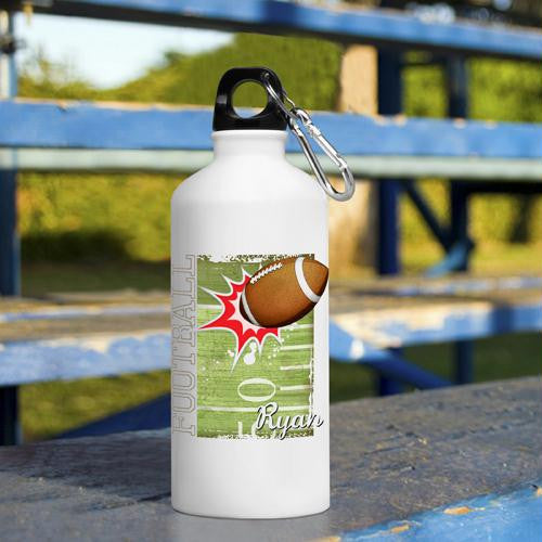 Football Personalized Water Bottle