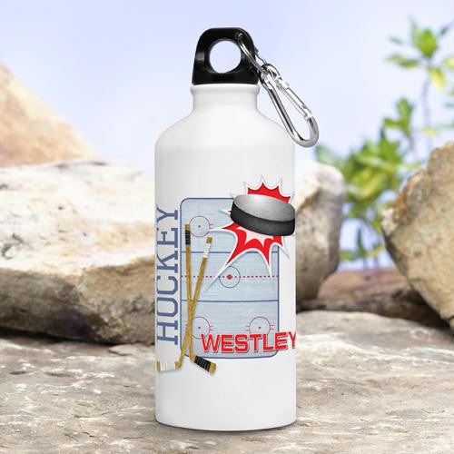 Hockey Personalized Water Bottle